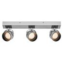 Spot led triplu ajustabil ledvance decor jupiter, 16.5w, 1500 lm, lumina calda (3000k), ip20, 500x155x83mm, metal/policarbonat, argintiu,  Spoturi aplicate | electropc.ro