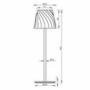 Veioza led portabila vivalux estella galben, 3.7v, 3w, 230 lm, lumina neutra (4000k), dimabila 10-100%, touch control, ip54, baterie li- ion 2 *2000mah reincarcabila prin cablu usb-1m,  Aplice de exterior | electropc.ro