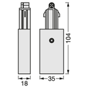 Alimentator sina ledvance tracklight, 230v, 104x35x18mm, alb,  Lampi de interior | electropc.ro
