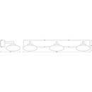 Aplica led inteligenta pentru baie ledvance smart+ wifi orbis elypse 560, 18w, 1500 lm, lumina alba (3000-6500k), ip44, 560x166x88mm, metal, argintiu,  Lampi de interior | electropc.ro