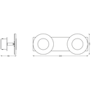 Aplica led inteligenta pentru baie ledvance smart+ wifi orbis wave 320, 15w, 1400 lm, lumina alba (3000-6500k), ip44, 320x93x120mm, metal, argintiu,  Lampi de interior | electropc.ro