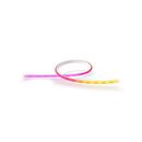 Extensie banda led rgb inteligenta philips hue gradient lightstrip ,12.3w, 900 lm, lumina alba si color, ip20, silicon, 1 metru,  Benzi LED si accesorii | electropc.ro