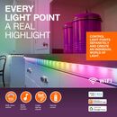 Kit banda led rgb inteligenta ledvance smart+ wifi flex magic cu telecomanda, 15.5w, 220-240v, 350lm/m, lumina alba si color (2700-6500k), dimabila, reglare individuala a fiecarui segment, ip20, 3 metri,  Benzi LED si accesorii | electropc.ro