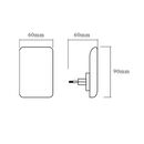Lampa de veghe ledvance lunetta glow white cu senzor de lumina, 0.28w, 5 lm, lumina calda (3000k),  Lampi de interior | electropc.ro