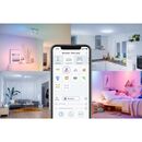 Lampa led rgb wiz mobile portable, wi-fi + bluetooth, control vocal, control tactil, efect doua zone, 13.5w, 400 lm, lumina alba si color (2200-6500k), ip20, 19.3x11.6cm, alb,  Lampi de interior | electropc.ro