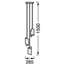 Pendul led inteligent ledvance smart+ wifi decor twist, 24.5w, 2100 lm, lumina alba (3000-6500k), dimabila, ip20, Ø265x1500mm, negru, clasa energetica f,  Lampi de interior | electropc.ro