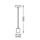 Pendul ledvance vintage 1906 round auriu, e27, max. 15w led, metal, ip20, Ø100mm, cablu 1.5m, bec neinclus,  Lampi de interior | electropc.ro
