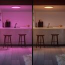 Plafoniera inteligenta led rgb philips hue surimu, bluetooth, 40w, 2850 lm, lumina alba si color (2000-6500k), ip20, 39.5cm, aluminiu, alb,  Lampi de interior | electropc.ro