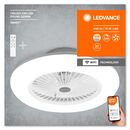 Plafoniera led inteligenta cu ventilator ledvance smart+ wifi ceiling fan cu telecomanda, 75w, 4100 lm, lumina alba (3000-6500k), dimabila, ip20, Ø600x216mm, alb,  Lampi de interior | electropc.ro