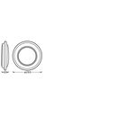 Plafoniera led ledvance orbis berlin 300, 16w, 2000 lm, lumina calda (3000k), ip20, Ø30cm, metal/plastic, negru,  Lampi de interior | electropc.ro