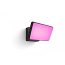 Proiector led rgb inteligent philips hue discover, 2x15w, 2300 lm, lumina alba si color (2000-6500k), ip44, 160x220x153mm, negru,  Proiectoare | electropc.ro