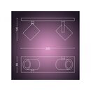 Spot led rgb dublu philips hue argenta, bluetooth, 2xgu10, 2x5.7w, 2x350 lm, lumina alba si color (2000-6500k), ip20, metal, argintiu,  Lampi de interior | electropc.ro