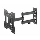 Suport tv serioux lcd/led, tv68-223, compatibilitate  dimensiune ecran 23"-43", material otel, vesa:100x100, 100x200, 200x100, 200x200, greutate maximă suportata: 30 kg, profil: 56~378mm, inclinare: ＋3°～-10°, pivotare: +90°~-90°, management cabluri, negru,  Suporturi TV & Monitor | electropc.ro