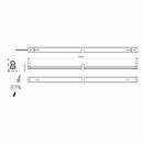 Aplica led liniara vivalux golf, 22w, 1850 lm, lumina neutra (4000k), 270°, ip20, 1228x50mm, 25000h, alb,  Lampi de interior | electropc.ro