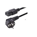 External power cable, european ac power cable, 250 v, 10 a, 3 m, 3 x 1.0 mm ^ 2 black, pfsm, h05vvf 3 x 1.0 mm ^ 2b, c13sf,  Accesorii switch-uri | electropc.ro