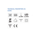 Senzor de miscare aplicat ir vivalux flex, 230v, ip20, Ø115x24.3mm, incandescent 2000w, led 1000w, alb,  Aplice | electropc.ro