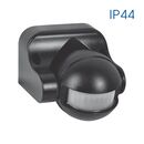 Senzor de miscare aplicat ir vivalux flex, 230v, ip44, 86x95x73mm, incandescent 1200w, led 300w, negru,  Aplice | electropc.ro
