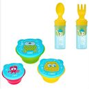 Set 3 boluri si lingurita cu furculita, u-grow,  Articole hranire bebelusi | electropc.ro