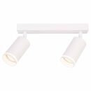 Spot dublu reglabil vivalux king, 2xgu10, max 2x35w, ip20, 220х55х165mm, alb, becuri neincluse,  Lampi de interior | electropc.ro
