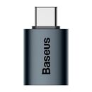 Adaptor baseus ingenuity series mini otg, usb type-c (t) to usb 3.1 (m), corp metalic, negru,  Cabluri periferice | electropc.ro