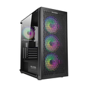 Carcasa pro gaming gladius mini tower argb negru,  Carcase | electropc.ro