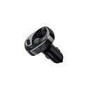 Modulator auto fm baseus t-typed, bluetooth 4.2, 2 x usb 5v/3.4a max, 12v-24v, frecventa modulator fm: 87,5-108.0mhz, format mp3/wav/flac/ape/wma, answer/reject/hang up/redial, negru,  Periferice Diverse | electropc.ro