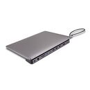 Statie docking lindy dst-mini xt 810, interfata usb type c to 1x hdmi / 1x dp/ 2x usb type a / 2x usb type c / 1x rj45 / 1x sd / 1x microsd / 1x 3.5mm audio, latime de banda suportata 10 gbps, 10/100/1000 mbps, rezolutie maxima iesire 8k 7680x4320 30hz, c,  Docking stations | electropc.ro