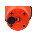 Lanterna led de mana ledvance spotlight, 3w + 1w cob, 300 lm, lumina rece (6500k), 4 moduri de iluminare, acumulator li-ion 2x1200 mah, ip20, cablu incarcare usb inclus, portocaliu/negru,  Lampi de exterior | electropc.ro