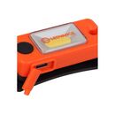 Lanterna led frontala ledvance, reincarcabila, 2w, 80 lm, ip22, usb-c, 4 moduri de iluminare (100%-80 lm, 50%-40 lm,  led culoare rosie on sau led culoare rosie flash), acumulator li-ion 250 mah, cablu incarcare usb inclus, portocaliu/negru,  Lampi de exterior | electropc.ro