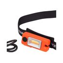 Lanterna led frontala ledvance, reincarcabila, 2w, 80 lm, ip22, usb-c, 4 moduri de iluminare (100%-80 lm, 50%-40 lm,  led culoare rosie on sau led culoare rosie flash), acumulator li-ion 250 mah, cablu incarcare usb inclus, portocaliu/negru,  Lampi de exterior | electropc.ro