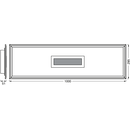 Panou led rgb inteligent ledvance smart+ wifi planon hole&backlight cu telecomanda, 36w, 4100 lm, lumina alba si color (2700-6500k),  dimabila, ip20, 295x1000x50mm, metal/pmma, alb, clasa energetica e,  Corpuri de iluminat inteligente pentru interior | electropc.ro