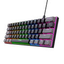 Tastatura mecanica cu fir trust gxt 867 acira, usb 2.0. nr taste 61, swtich linear, negru,  Tastaturi | electropc.ro