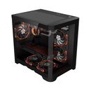 Carcasa 1stplayer uv5 cube tower argb negru,  Carcase | electropc.ro