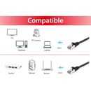 Equip 606103 cat.6a s/ftp patch cable, 1.0m, black, 8.34x11.68x1000mm,  Cabluri retea | electropc.ro