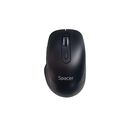 Mouse spacer, pc sau nb, wireless, 2.4ghz + bluetooth 5.1, optic, max.1600 dpi, butoane/scroll 6/1,buton on/off, negru,baterii aaax2 incluse,  Mouse | electropc.ro