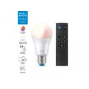 Pachet 1 bec led rgb inteligent wiz connected colors a60, wi-fi, e27, 8w (60w), 806 lm, lumina alba si color (2200-6500k) + telecomanda,  Becuri si Tuburi LED | electropc.ro