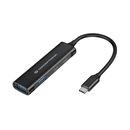 Conceptronic hubbies12b 4-port usb 3.2 gen 1 hub, usb-c x 2, usb-a x 2, aluminum case, 24 x 92 x 12 mm,  Hub-uri USB | electropc.ro