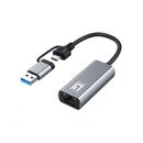 Levelone usb-0423  2.5 gigabit ethernet 2-in-1 usb-c/a network adapter, 59 x 25 x 14 mm,  Access point & Range Ext. | electropc.ro