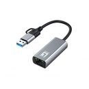 Levelone usb-0423  2.5 gigabit ethernet 2-in-1 usb-c/a network adapter, 59 x 25 x 14 mm,  Access point & Range Ext. | electropc.ro