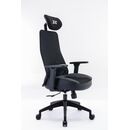 Scaun gaming serioux kyrian, adjustabil, piston pe gaz clasa 4, manere 3d, tetiere reglabile, baza stea cu 5 picioare, suporta pana la 150 kg, negru,  Scaune gaming | electropc.ro