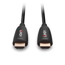 Cablu lindy hdmi 8k60, fibra optica hybrid, lungime 20m, rezolutie maxima 7680x4320@60hz 4:2:0 10bit, 3840x2160@120hz 4:4:4 10bit, latime de banda 48gbps, negru,  Cabluri video | electropc.ro