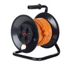 Derulator cu tambur bachmann, 4prize, 25m, fisa schuko dreapta, protectii: suprasarcina, contact, termica, culoare portocalie,  Accesorii iluminat de interior | electropc.ro