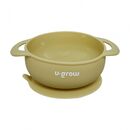 Set diversificare 3 piese silicon : bol , farfurie si cana cu cioc, olive, u-grow,  Articole hranire bebelusi | electropc.ro
