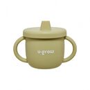 Set diversificare 3 piese silicon : bol , farfurie si cana cu cioc, olive, u-grow,  Articole hranire bebelusi | electropc.ro