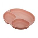 Set diversificare 3 piese silicon : bol , farfurie si cana cu cioc, roz, u-grow,  Articole hranire bebelusi | electropc.ro