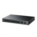 Tp-link 5-port gigabit switch ls108gp, interfata  9× 10/100/1000 mbps rj45 ports (ports 1–8 supports poe+ output), 1× gigabit sfp port, porturi standard: 802.3at/802.3af compliant,  poe ports: ports 1–8, pana la 30 w poe output per port, poe budget: 62 w,,  Switch-uri | electropc.ro