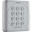 Cititor card cu tastatura hikvision ds-k1801mk, citeste carduri mifare 13.56mhz, distanta citire: 50mm, comunicare: wiegand 26/34 protocol, tastatura cu 12 butoane,  indicator led de stare si alimentare; alimentare: 12vdc, ip65, dimensiuni: 87×87×13.3mm,  Cititoare | electropc.ro