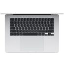 Macbook air 15.3" retina/apple m3 (cpu 8- core, gpu 10- core, neural engine 16- core)/8gb/256gb - silver - int kb (2024),  Laptopuri | electropc.ro