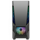 Carcasa gaming serioux rogue, tip middle tower, mesh si banda argb, capac superior cu filtru magnetic de praf, panoul lateral: sticla securizata, sasiu: spcc 0.6t, usb2.0x2+hd audio, usb 3.0 x1, porturi rezervate pentru ventilator:, față: 1 ventilator rgb,  Carcase | electropc.ro