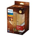 Bec led vintage (decorativ) philips classic gold globe g120, eyecomfort, e27, 7.3w (50w), 640 lm, lumina calda (2200k), dimabil, cu filament,  Becuri si Tuburi LED | electropc.ro